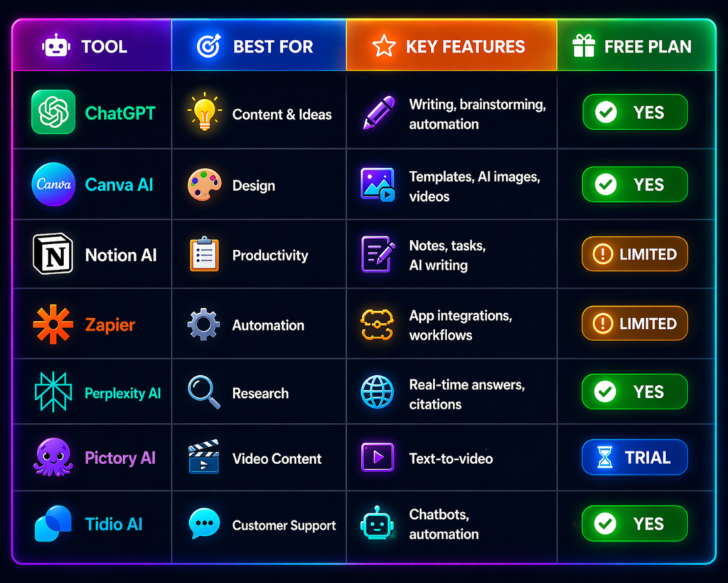 Quick-Comparison-Of-Ai-Tools-2026